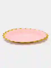 Розовый одноразовые тарелки для праздника, 10 шт/уп
