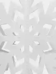 Белый гирлянда 3D "Снежинки", новогодний декор