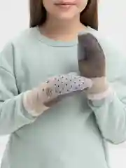 Серый варежки для детей 3-7 лет, варежки зимние, утеплённые, варежки унисекс