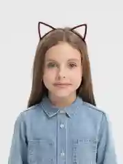Бордовый ободок ушки уши зайчика, заяц, киска, кошка для карнавала, вечеринки, праздника
