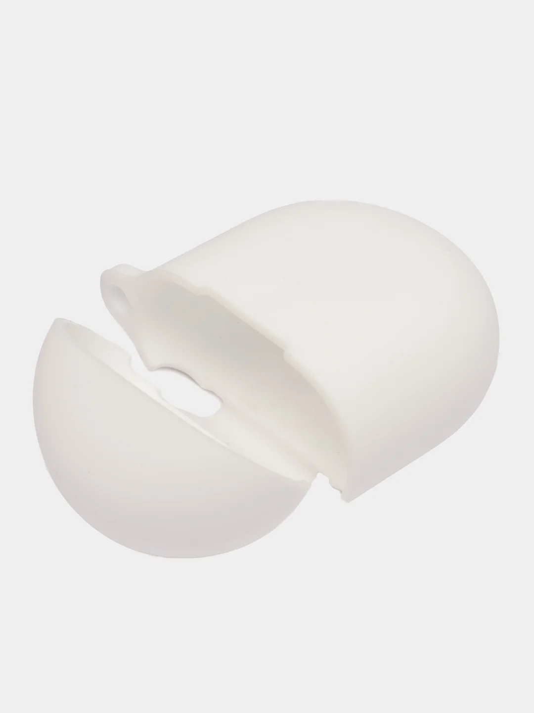 Белый чехол на Xiaomi Redmi Buds 3 Pro/AirDots 3 Pro для наушников КАРТОФАН силиконовый матовый