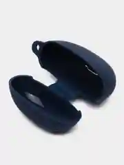 Синий чехол на Realme Buds T100, T110 силиконовый для наушников КАРТОФАН защитный матовый