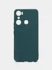 Зеленый чехол для Infinix Hot 20i, Инфиникс Хот 20Ай, силиконовый, матовый