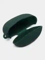 Тёмно-зелёный чехол на Realme Buds Air 3 Neo для беспроводных наушников КАРТОФАН силиконовый, матовый