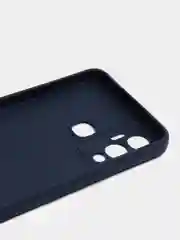 Синий чехол Infinix Hot 12 Play / Инфиникс Хот 12 Плей, силиконовый, цветной, матовый