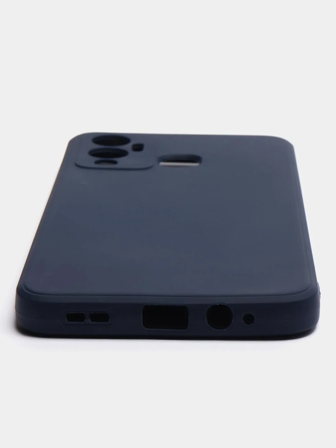 Синий чехол Infinix Hot 12 Play / Инфиникс Хот 12 Плей, силиконовый, цветной, матовый