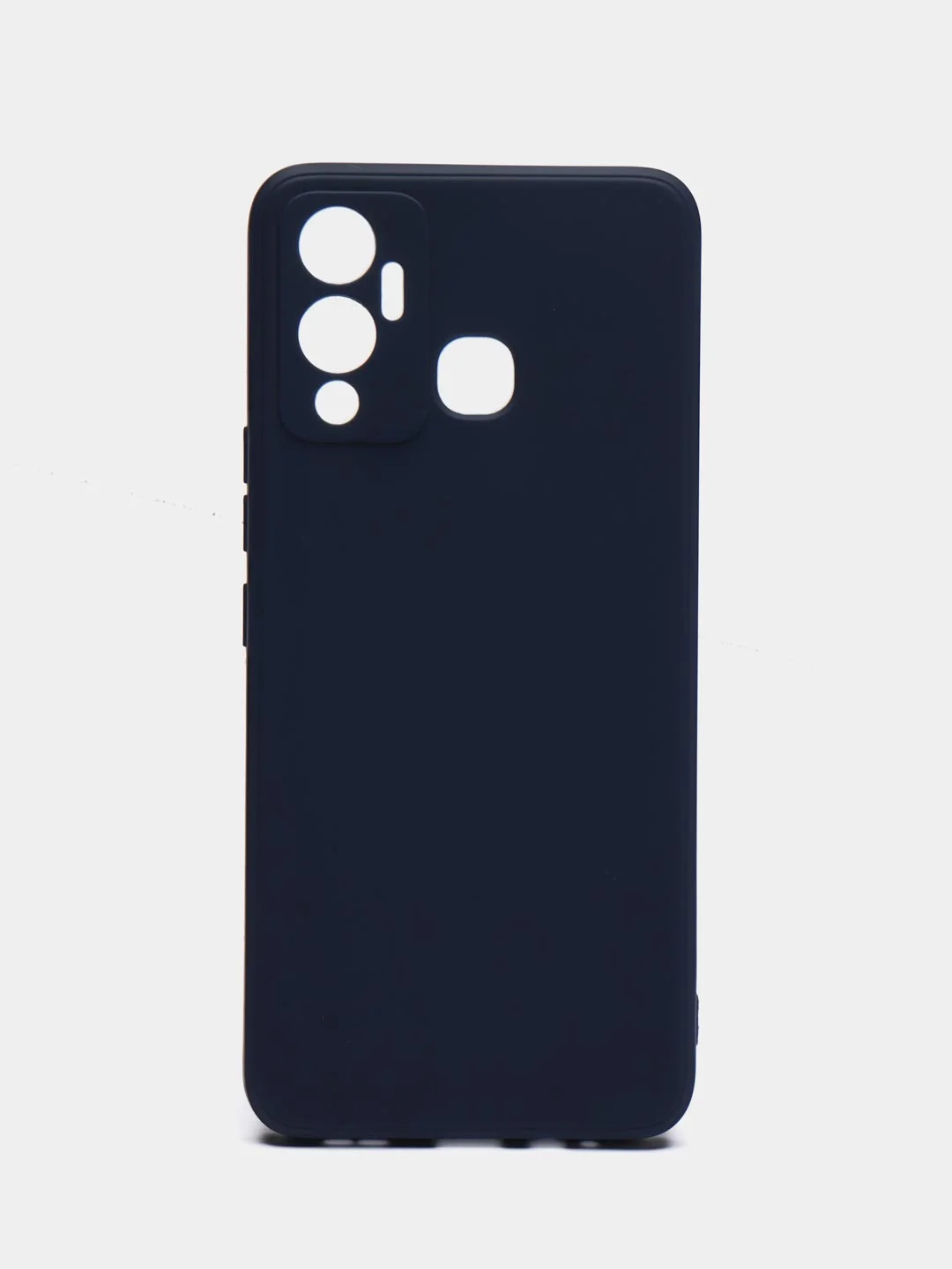 Синий чехол Infinix Hot 12 Play / Инфиникс Хот 12 Плей, силиконовый, цветной, матовый