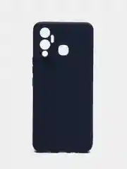 Синий чехол Infinix Hot 12 Play / Инфиникс Хот 12 Плей, силиконовый, цветной, матовый