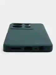Тёмно-зелёный чехол Infinix Note 30 / Инфиникс Нот 30, силиконовый, матовый