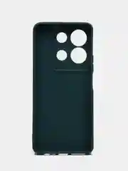 Тёмно-зелёный чехол Infinix Note 30 / Инфиникс Нот 30, силиконовый, матовый