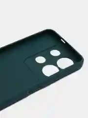 Тёмно-зелёный чехол Infinix Note 30 / Инфиникс Нот 30, силиконовый, матовый