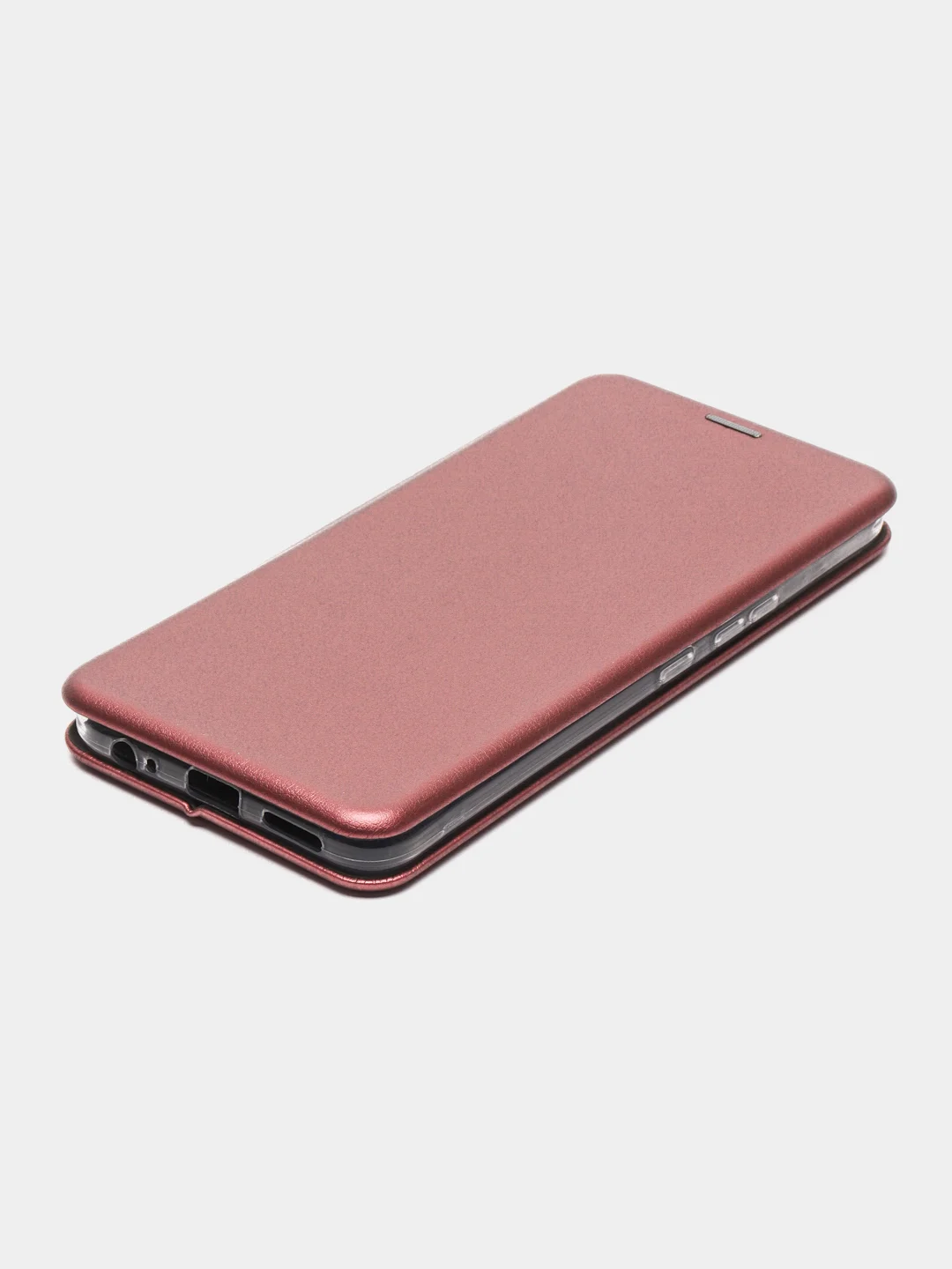 Багровый чехол-книжка Infinix Smart 6 Plus X6823C (Инфиникс Смарт 6 Плюс)