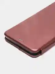 Багровый чехол-книжка Infinix Smart 6 Plus X6823C (Инфиникс Смарт 6 Плюс)