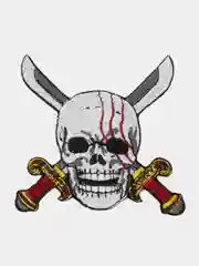Аметистовый нашивка с термоклеем из аниме "One Piece / Ван Пис"