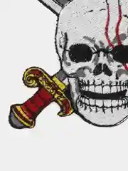 Аметистовый нашивка с термоклеем из аниме "One Piece / Ван Пис"