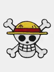 Багровый нашивка с термоклеем из аниме "One Piece / Ван Пис"