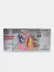 Розовый магнит новогодний с драконом, в виде денежной купюры, 2024