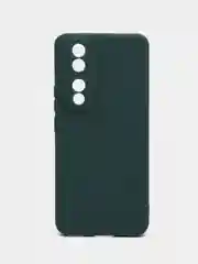 Тёмно-зелёный чехол Honor 90 (Хонор 90), силиконовый, матовый