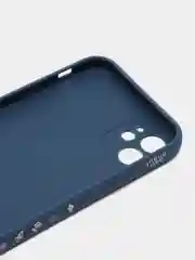 Белый чехол силиконовый с принтом на iPhone 11 (Айфон 11)