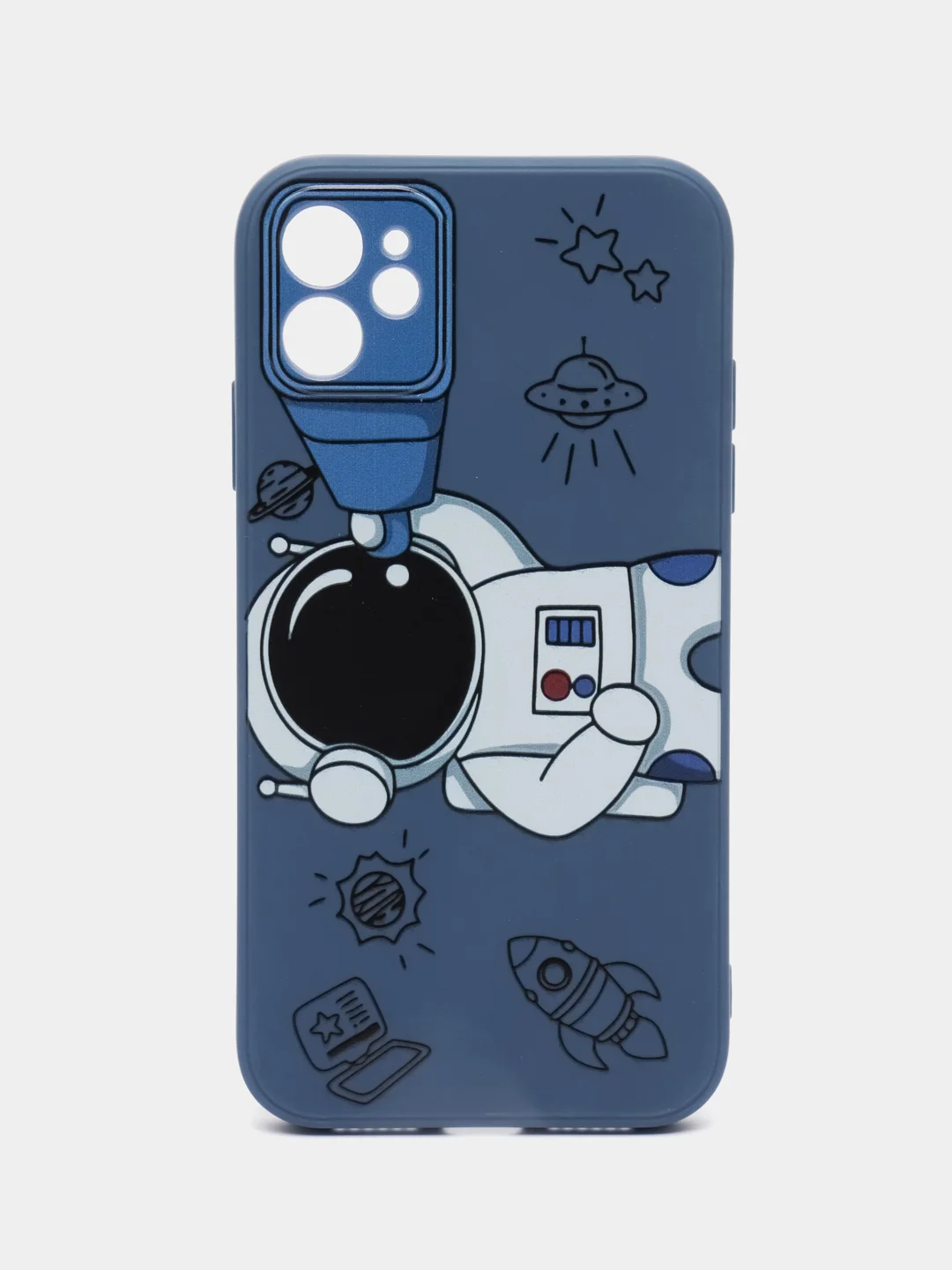 Белый чехол силиконовый с принтом на iPhone 11 (Айфон 11)