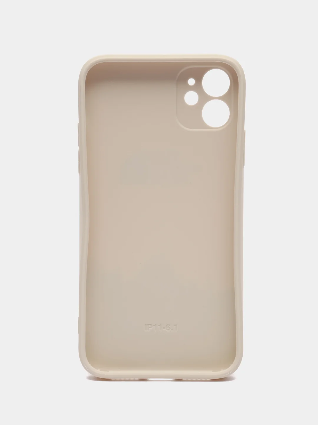 Белый чехол силиконовый с принтом на iPhone 11 (Айфон 11)