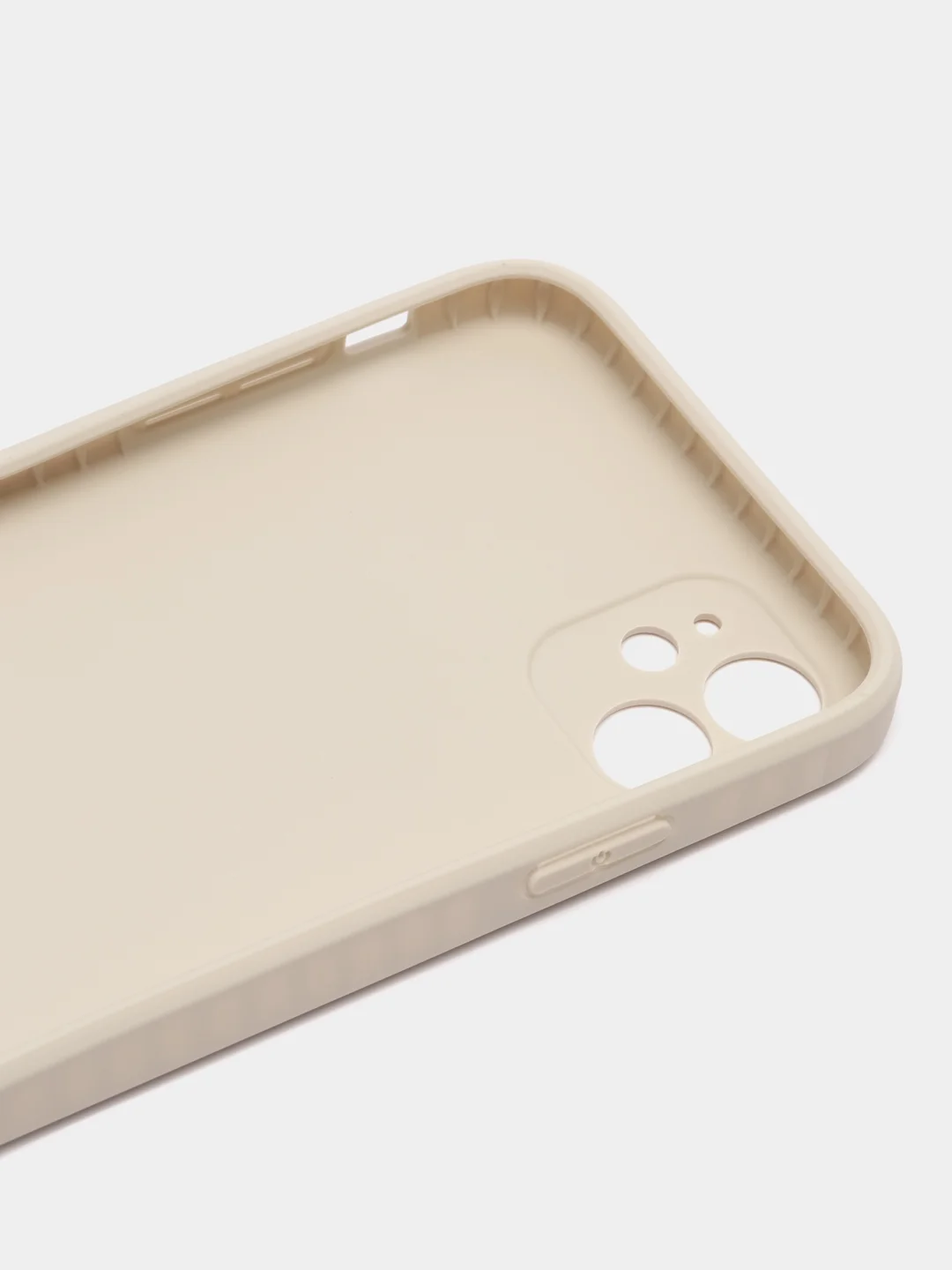 Белый чехол силиконовый с принтом на iPhone 11 (Айфон 11)