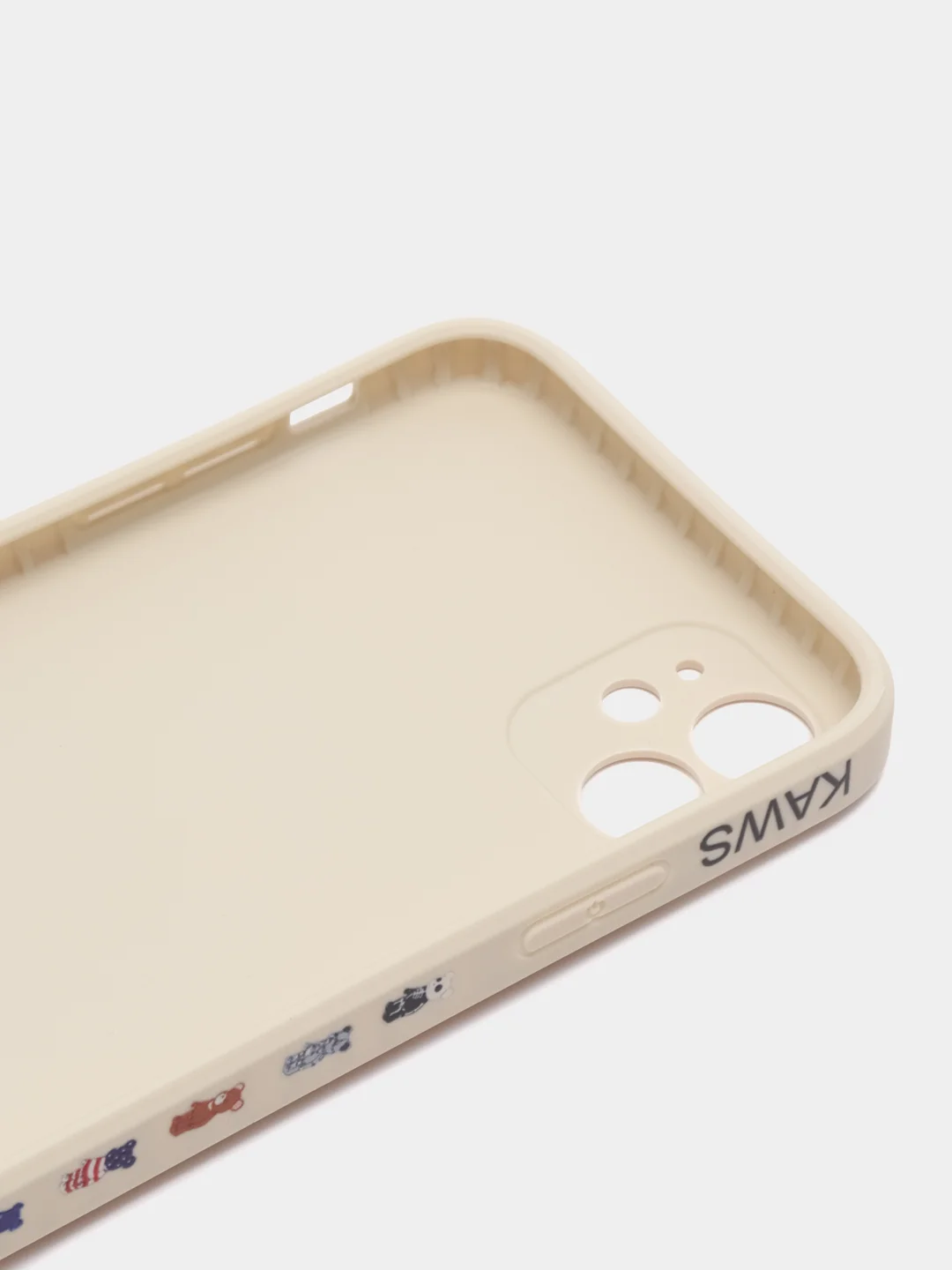 Темно-синий чехол силиконовый с принтом на iPhone 11 (Айфон 11)