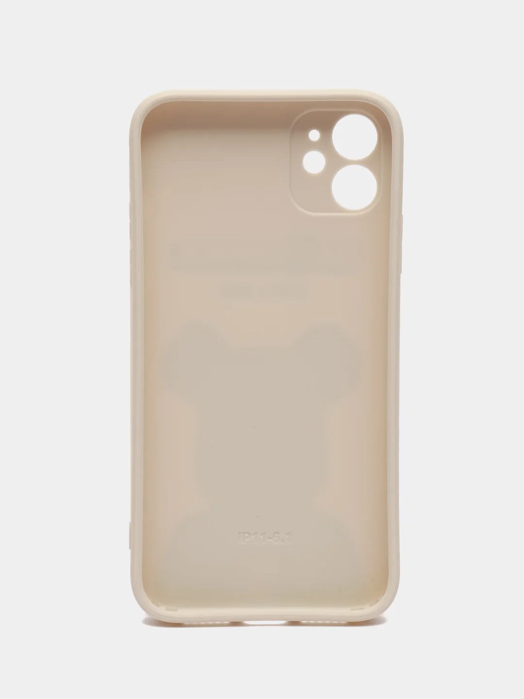 Темно-синий чехол силиконовый с принтом на iPhone 11 (Айфон 11)
