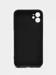 Темно-синий чехол силиконовый с принтом на iPhone 11 (Айфон 11)