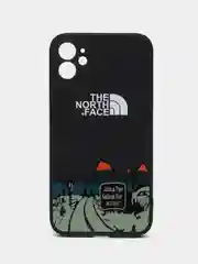 Угольный чехол силиконовый с принтом на iPhone 11 (Айфон 11)