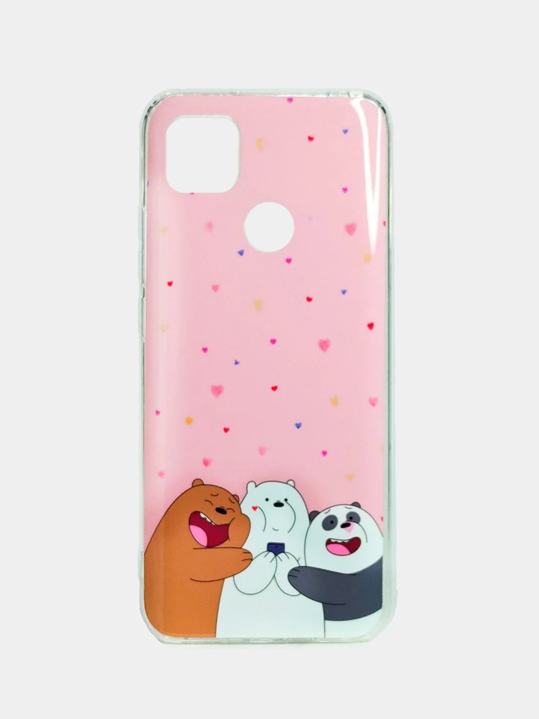 Тёмно-розовый чехол Xiaomi Redmi 9A, Redmi 9C, Redmi 10C , Redmi 10A, с рисунком