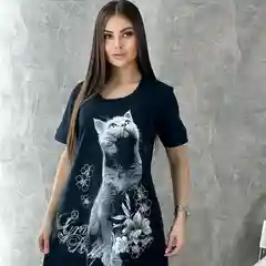 Темно-синий туника домашняя