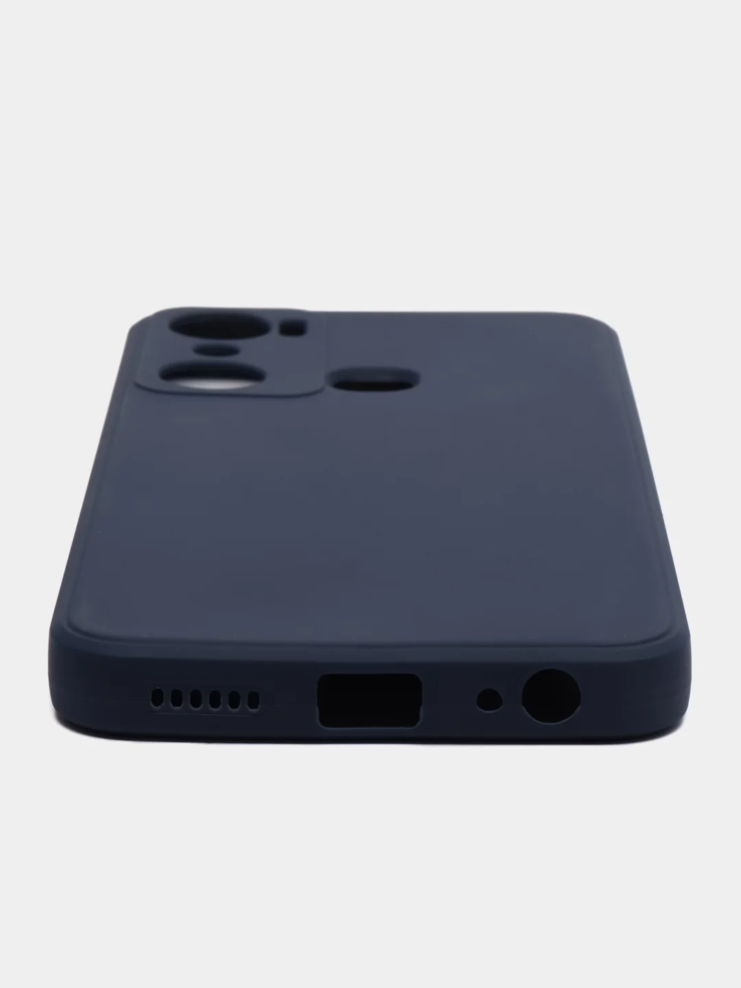 Синий чехол для Infinix Hot 20i, Инфиникс Хот 20Ай, силиконовый, матовый