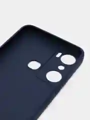 Синий чехол для Infinix Hot 20i, Инфиникс Хот 20Ай, силиконовый, матовый