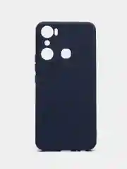Синий чехол для Infinix Hot 20i, Инфиникс Хот 20Ай, силиконовый, матовый