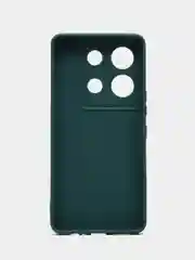Тёмно-зелёный чехол Infinix Note 30 Vip / Инфиникс Нот 30 Вип, силиконовый, матовый