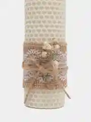 Семейный очаг, свечи на свадьбу из вощины, венчальные, 3 штуки "Эко"