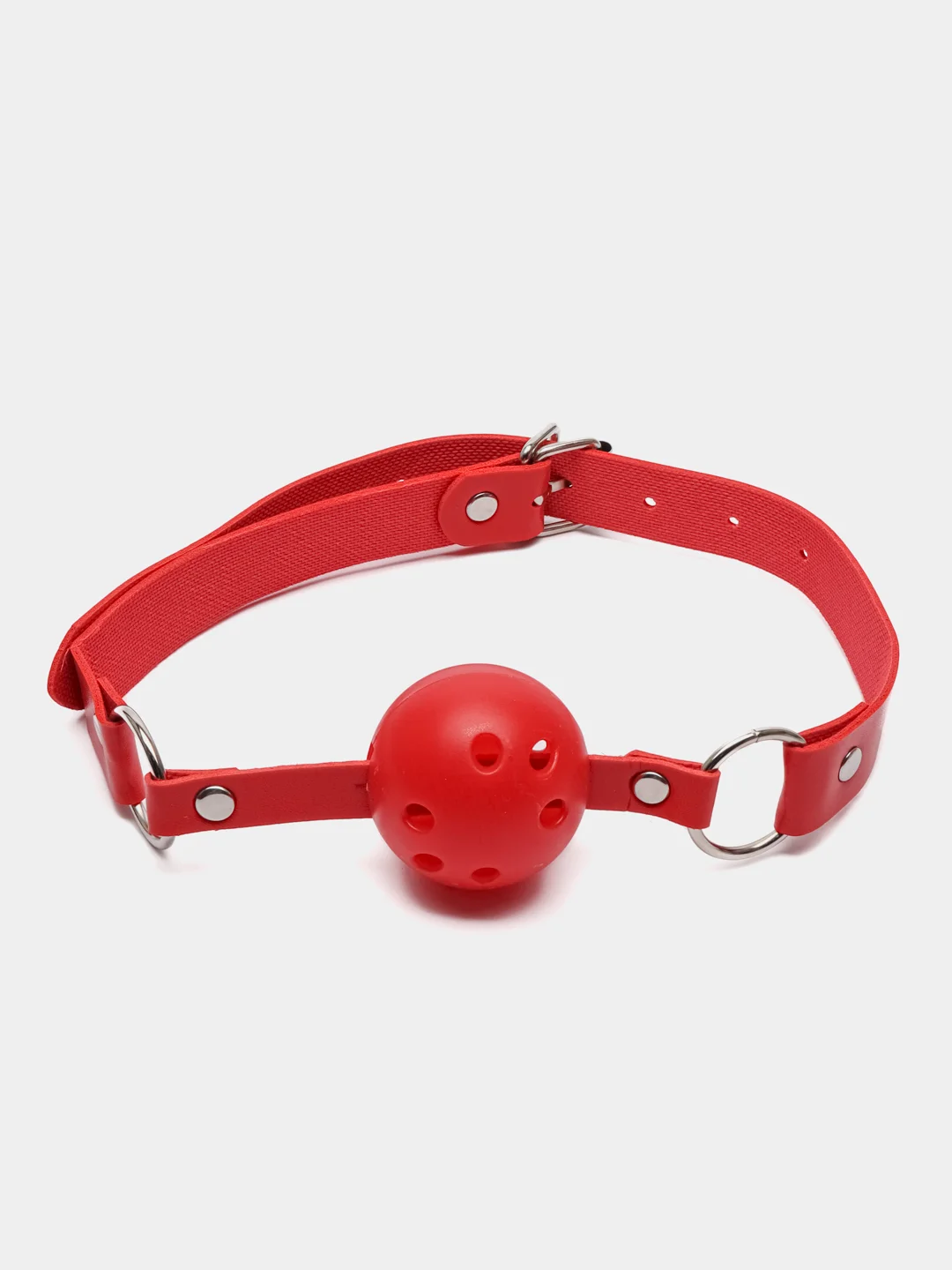 Красный кляп в рот с шариком для БДСМ, ролевых игр, секса, BDSM атрибутика для взрослых