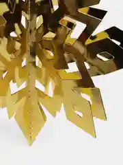 Золотой гирлянда 3D "Снежинки", новогодний декор