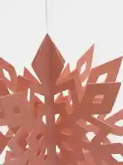 Коралловый меланж гирлянда 3D "Снежинки", новогодний декор
