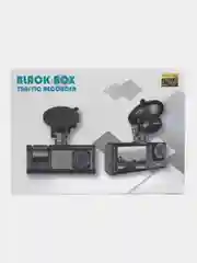 Угольный автомобильный видеорегистратор, с 3 камерами, Video Cardvr Full HD