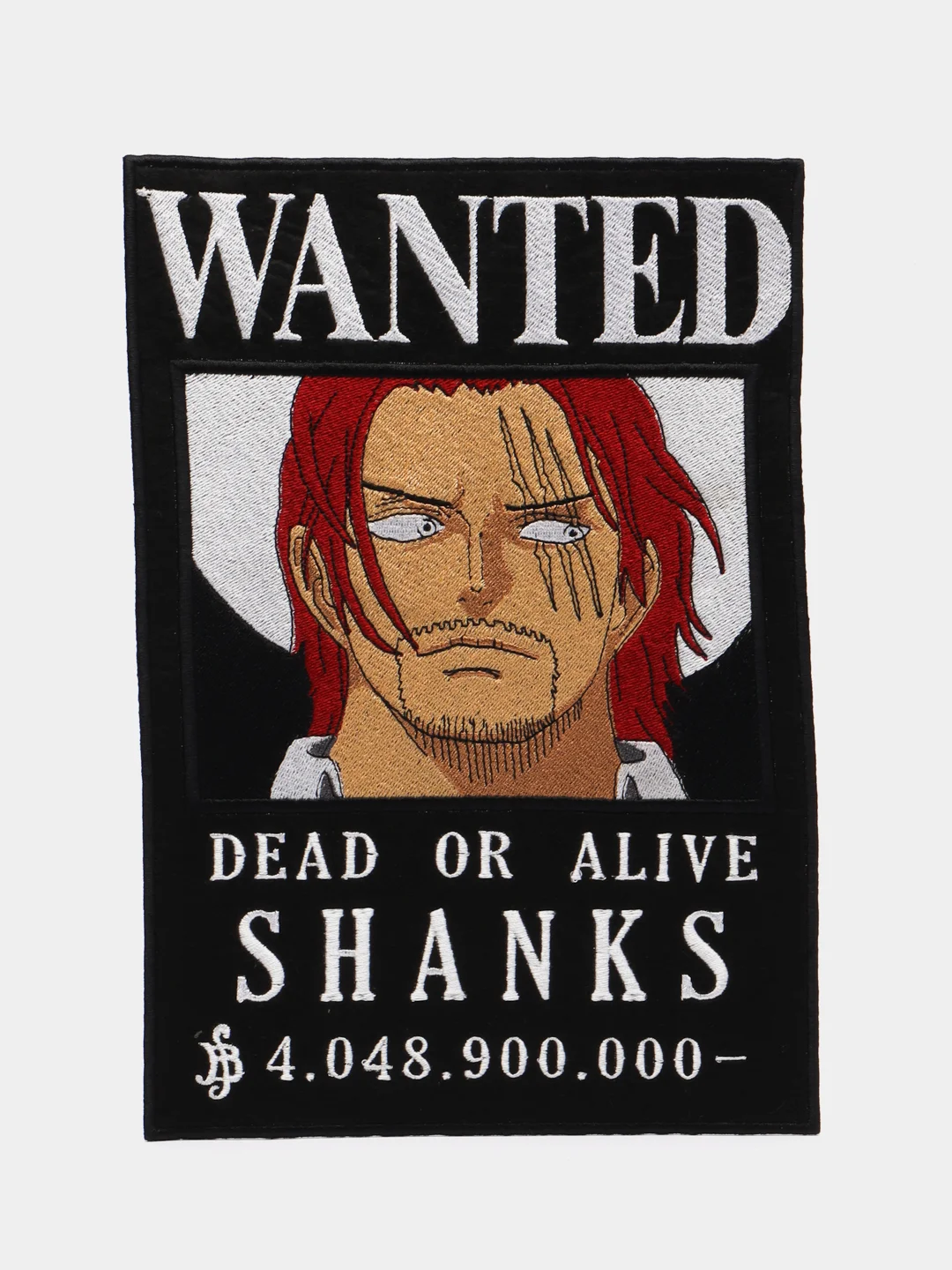 Алый нашивка с термоклеем из аниме "One Piece / Ван Пис"