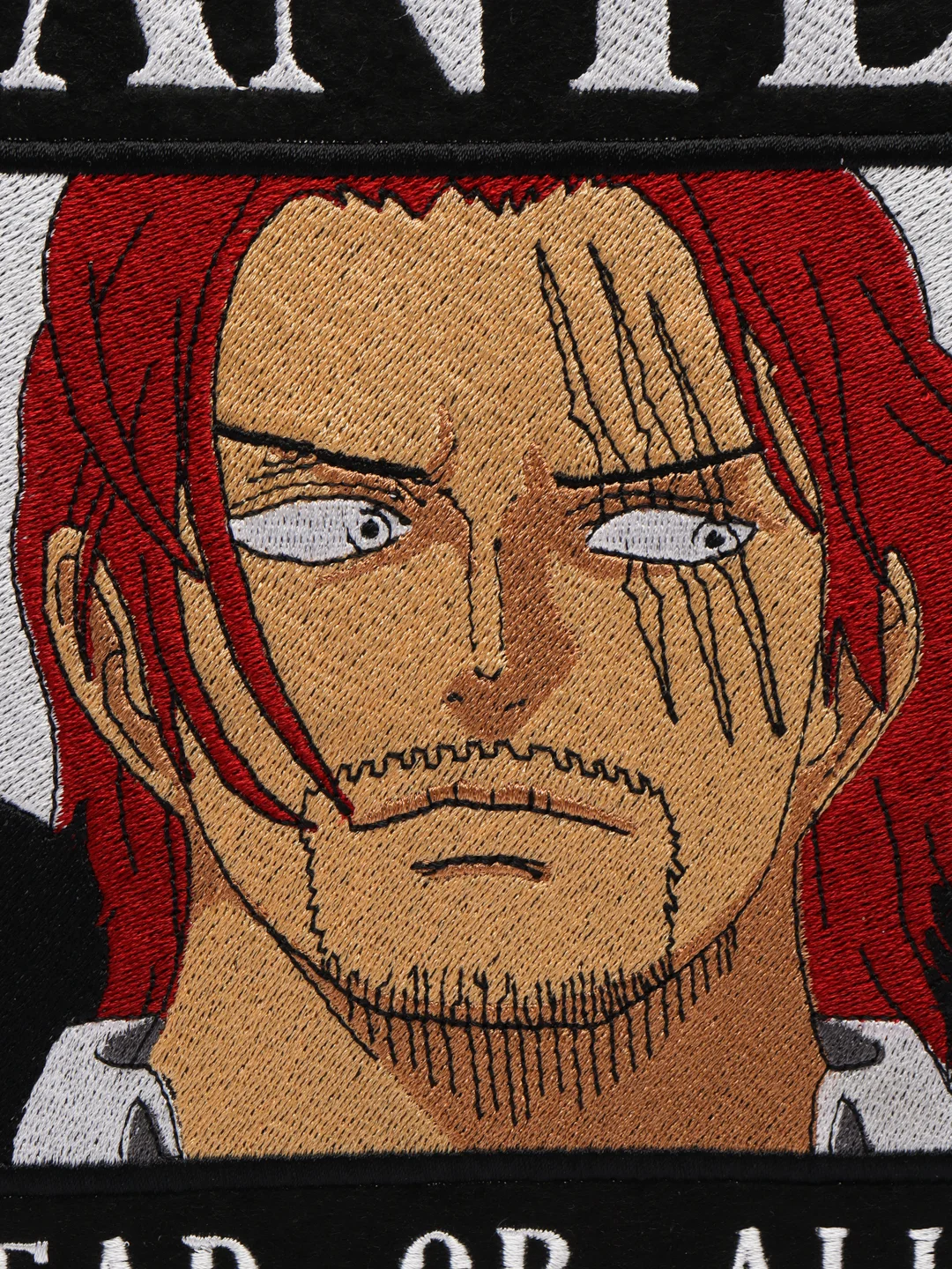 Алый нашивка с термоклеем из аниме "One Piece / Ван Пис"