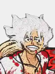 Бежевый нашивка с термоклеем из аниме "One Piece / Ван Пис"