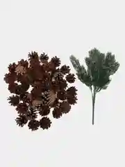 Алый шишки для новогоднего декора, сосновые и еловые