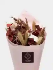 Бордовый букет сухоцветы, 35 см