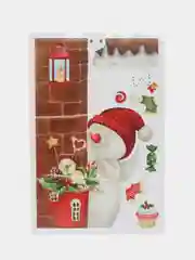 Коричневый новогодние наклейки на окна / новогодний декор