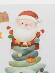 Бежевый новогодние наклейки на окна