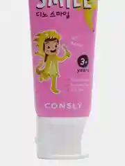 Розовый детская гелевая зубная паста c ксилитом DINOs SMILE Kids Gel Toothpaste CONSLY, 60 г