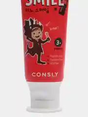 Красный детская гелевая зубная паста c ксилитом DINOs SMILE Kids Gel Toothpaste CONSLY, 60 г